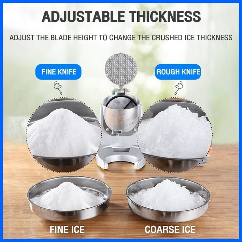 Stainless steel electric ice breaker double blade heavy Shaved ice ...