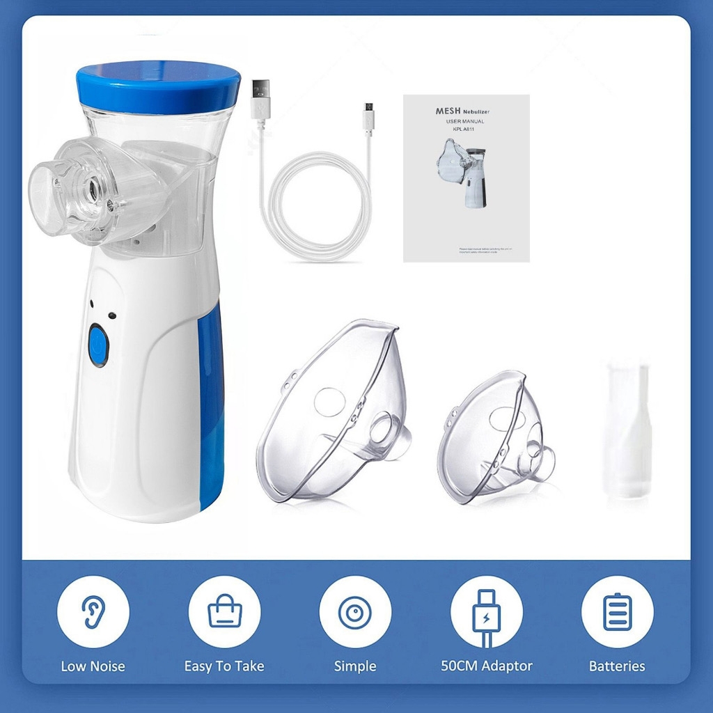 COD Portable Nebulizer Inhaler Ultrasonic Spray Nebulizer Machine For ...