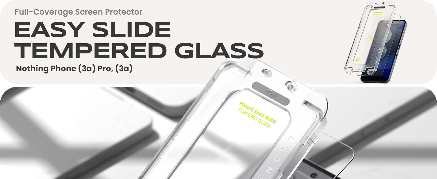 Ringke Easy Slide Tempered Glass Screen Protector for Nothing Phone (3a ...