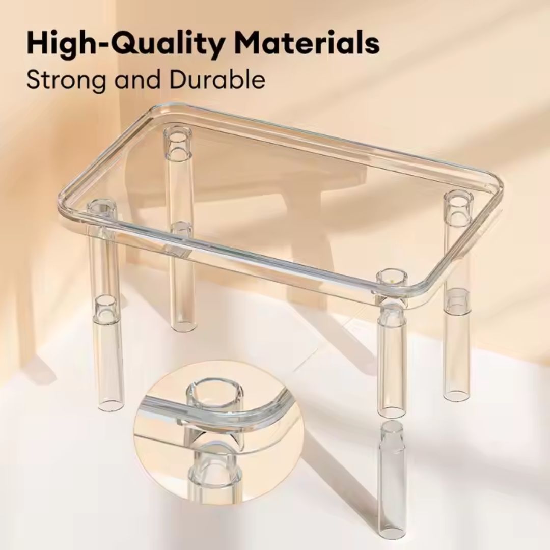 Bucatstate Acrylic Clear Platform Collapsable Legs 25cm x 15cm x 15cm ...