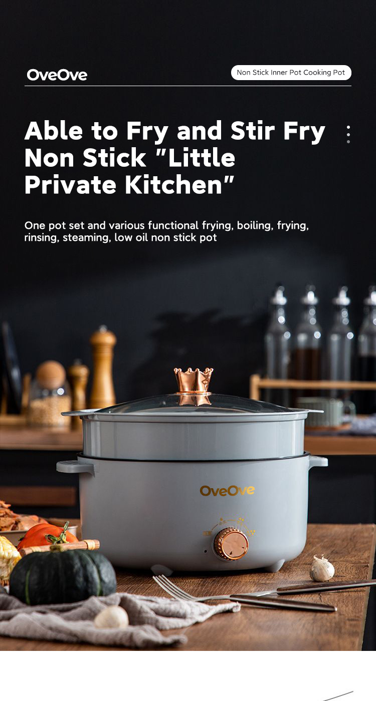 5L Multifunctional Electric Cooker With Steamer Non stick Rice Cooker ...