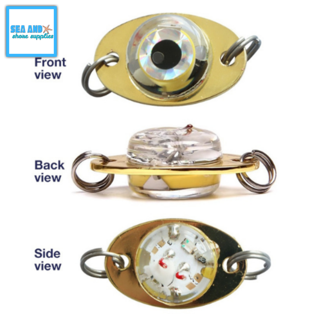 LED Mini Flash Fish Lure Light Lamp Deep Drop Underwater Eye Shape ...