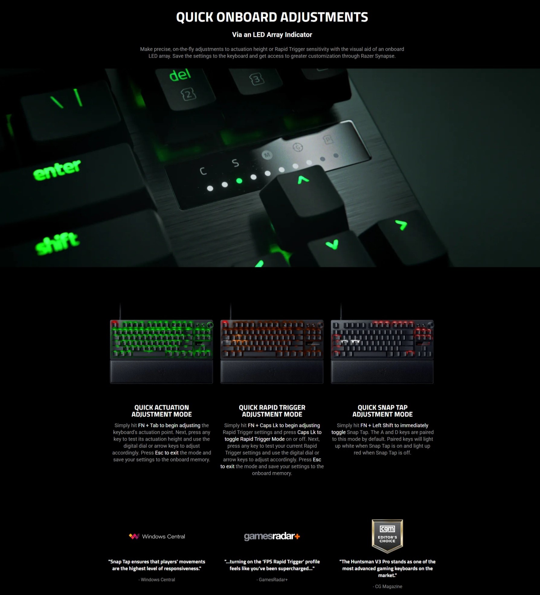 Razer Huntsman V3 Pro Tenkeyless Analog Optical Esports Keyboard ...