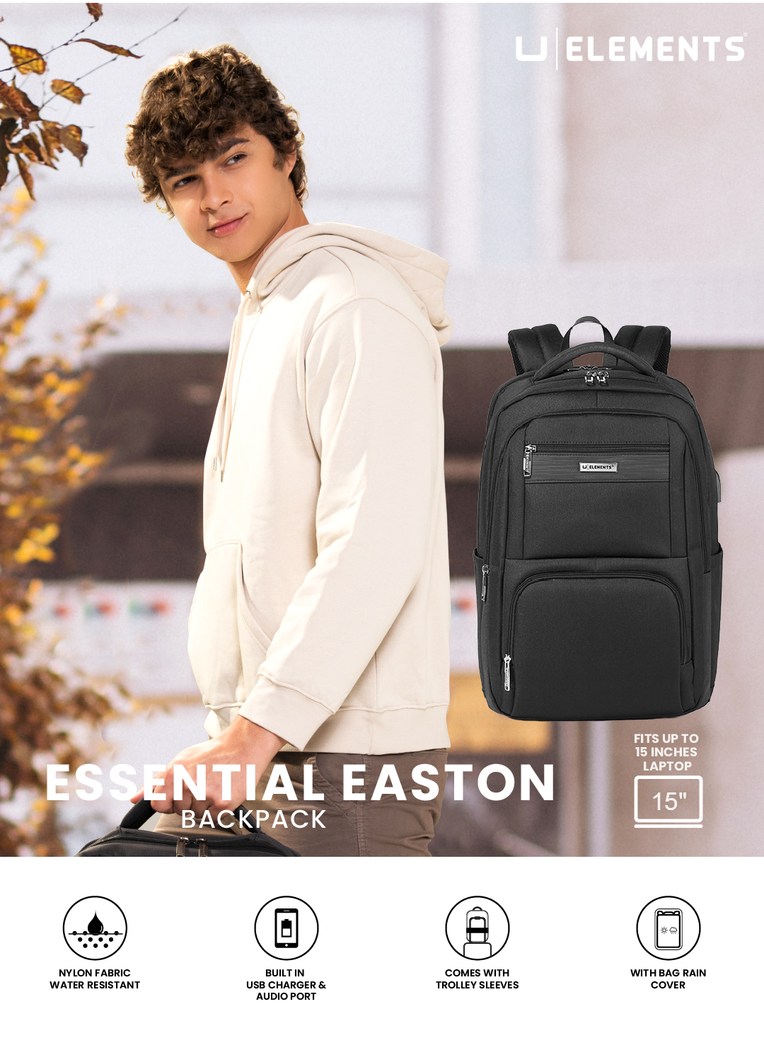 U Elements Essential Easton Organizational Backpack | Shopee Philippines