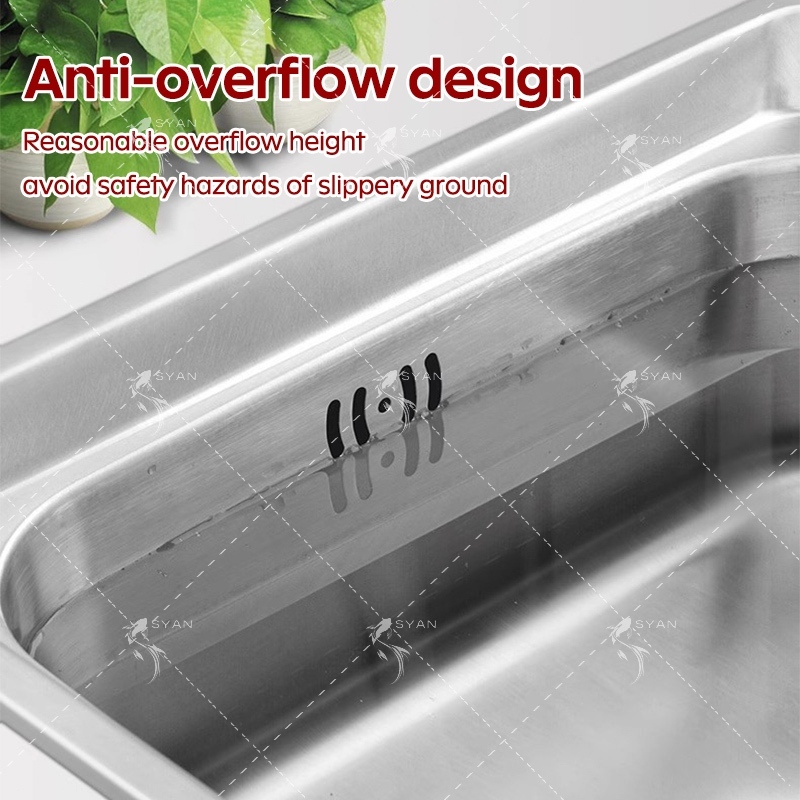 304 Stainless Steel kitchen sink lababo complete set wall mount sink ...