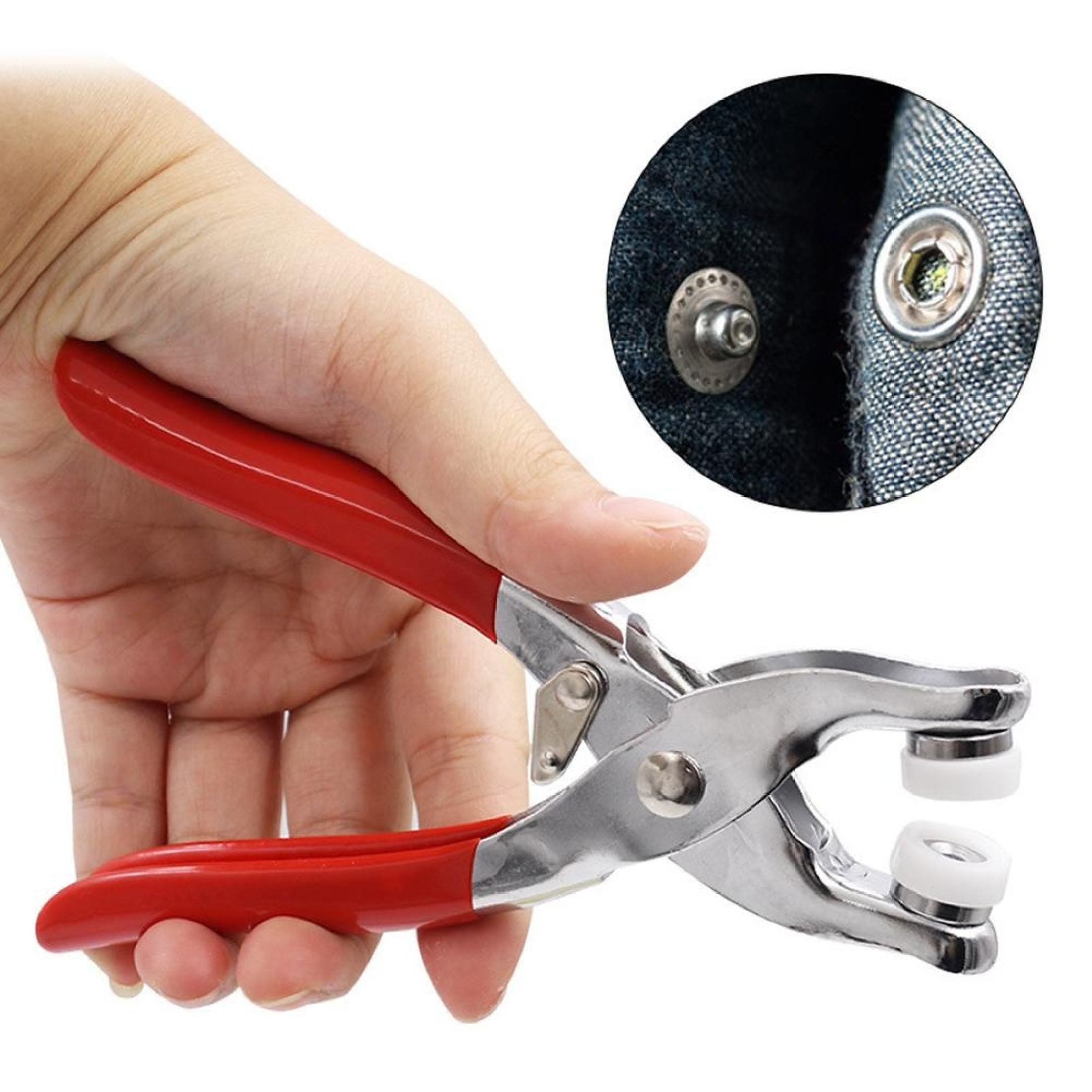 50Sets Metal Automatic Button Snap Kit Snap Button Plier Set With ...