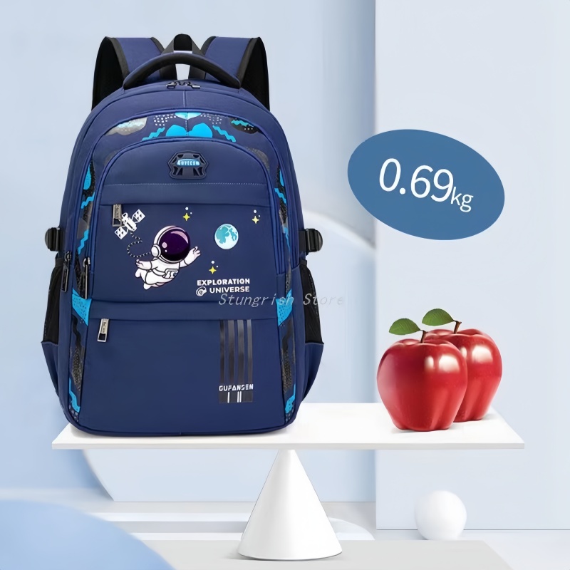 Kids Dragon Backpack - Van Gogh Starry Night Design Toddler School Bag For Preschool & Travel - View #8