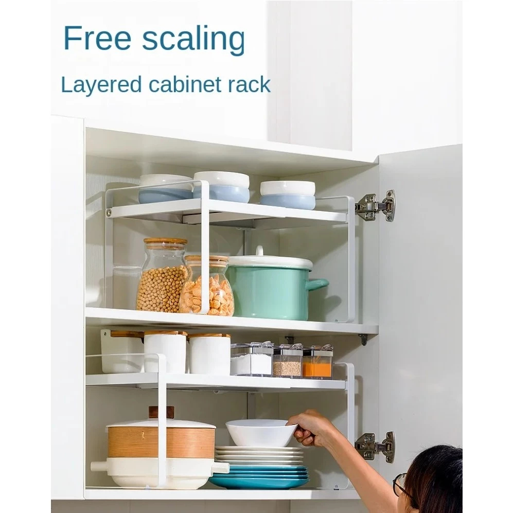 Telescopic Rack Kitchen Countertop Cabinet Under Sink Dishes Spice ...