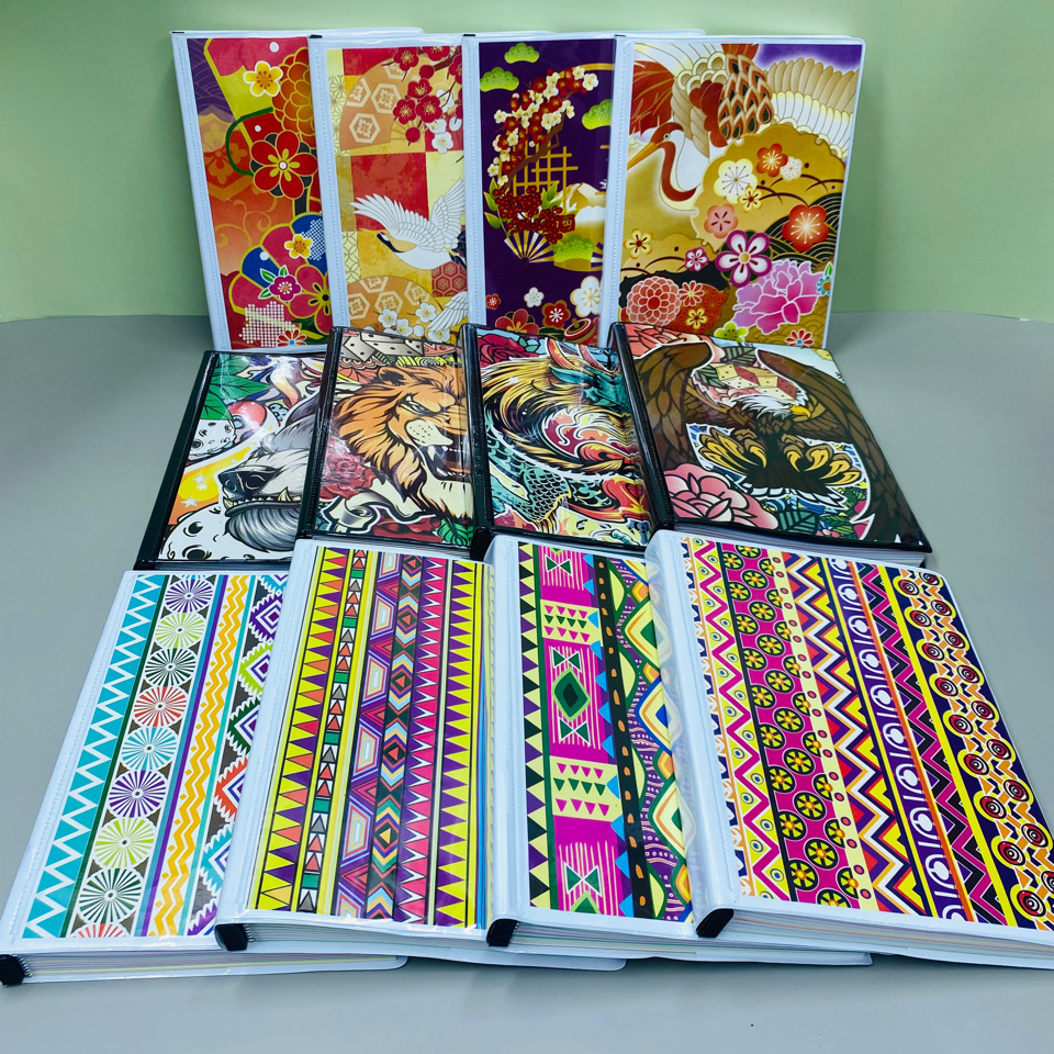 9 Division Asian Clip Binder Filler Notebook 6x8.5 inches refillable ...