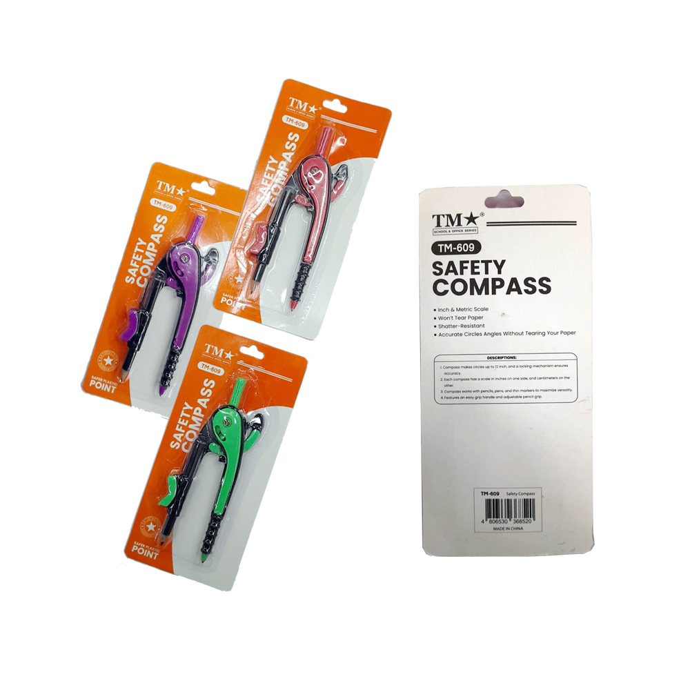 TM | 72 pcs Safety Compass Plastic Tip (TM-609) | Shopee Philippines
