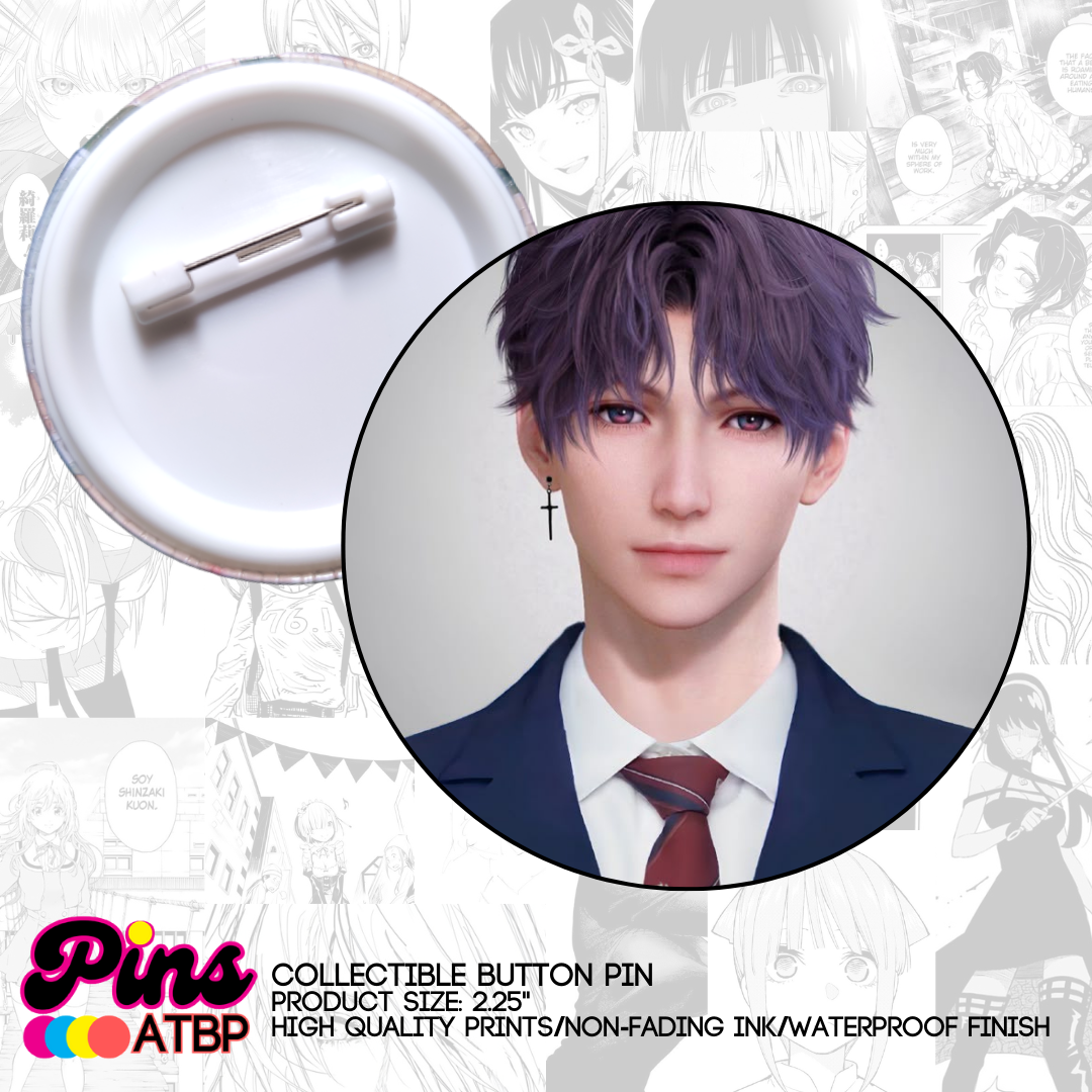 Rafayel Love and Deepspace Anime Collectible Photocard button Pin ...