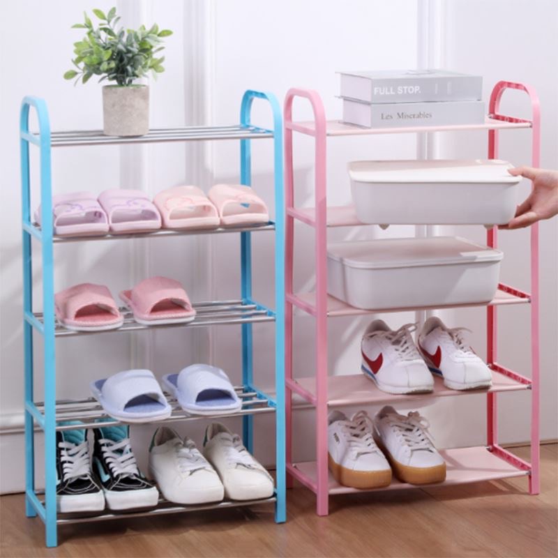LEDSTAR 4 layer 5 layer simple shoe rack shoe cabinet student dormitory ...