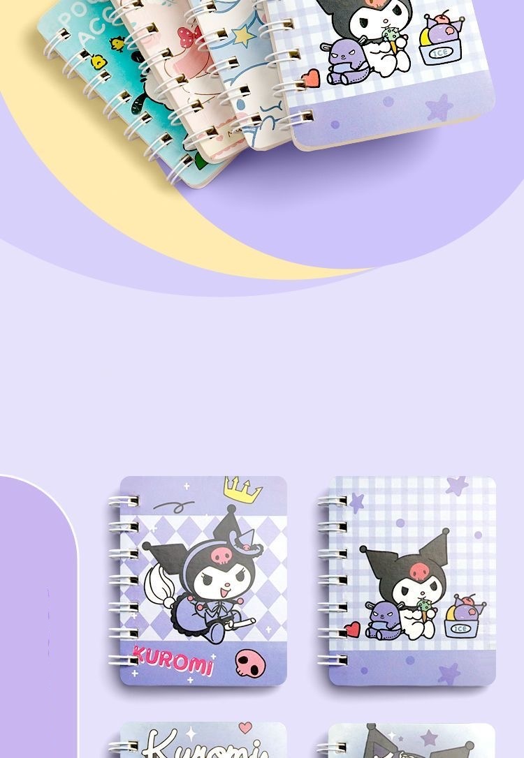4PCS A7 Notebook Small coil book cartoon notebook cute mini portable ...