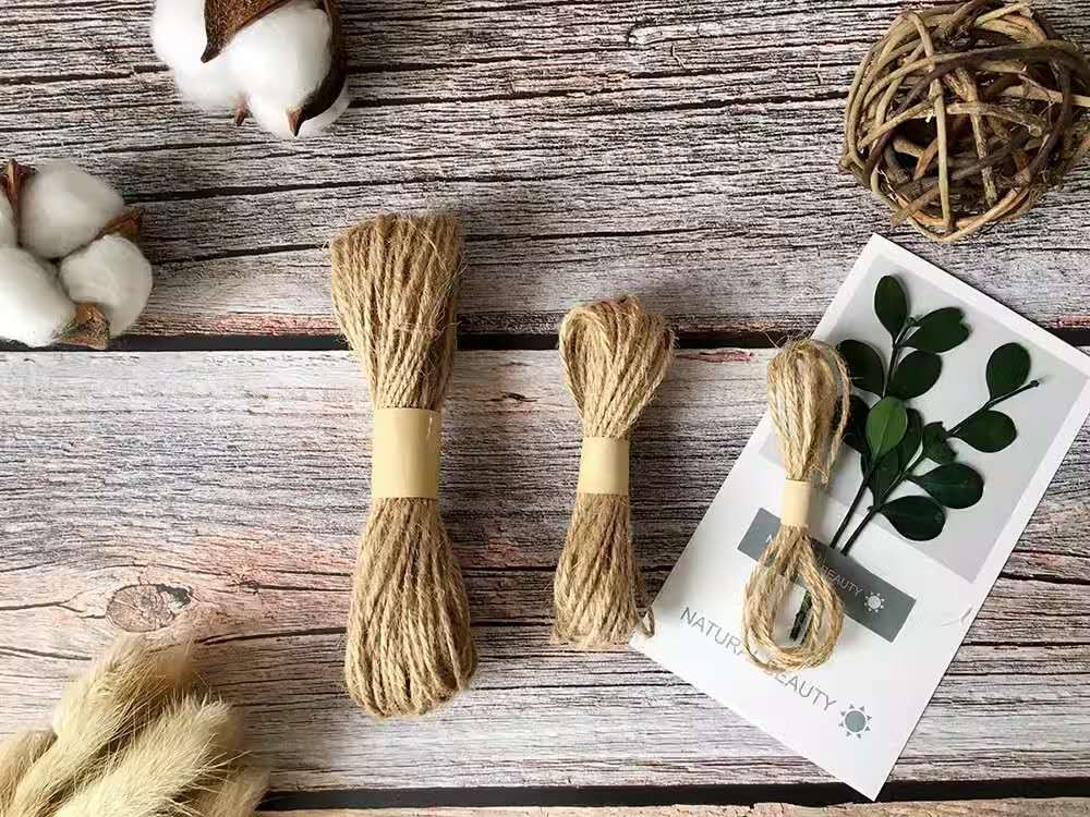 10m/roll Hemp rope handmade diy decoration materials hand-woven hemp ...