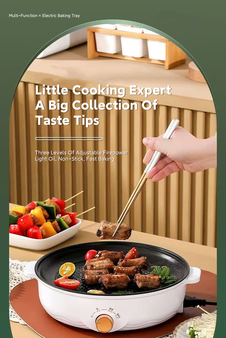 Non Stick Electric Griller Multifunctional Electric Frying Pan Electric ...
