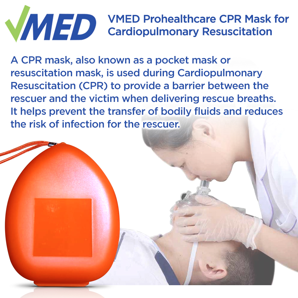 VMED CPR Mask For Cardiopulmonary Resuscitation | Shopee Philippines
