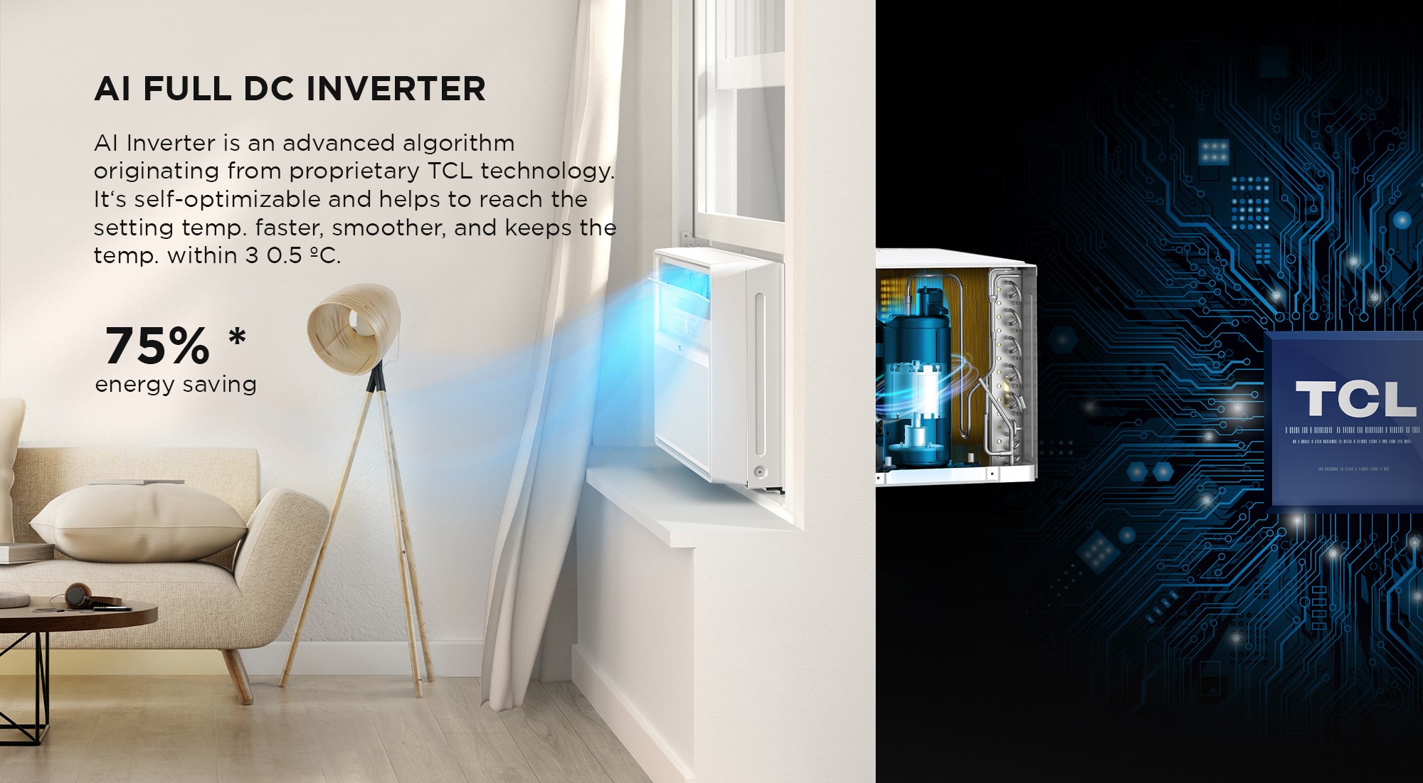 TCL AI Full DC Inverter Window Type Aircon - CWI/UJE2 Whisper Quiet ...