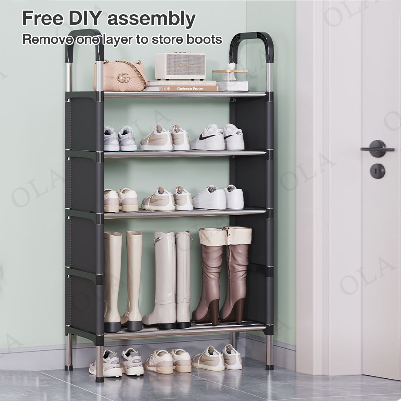 OLA Shoe rack organizer with cover Dustproof Waterproof Shoes Storage ...
