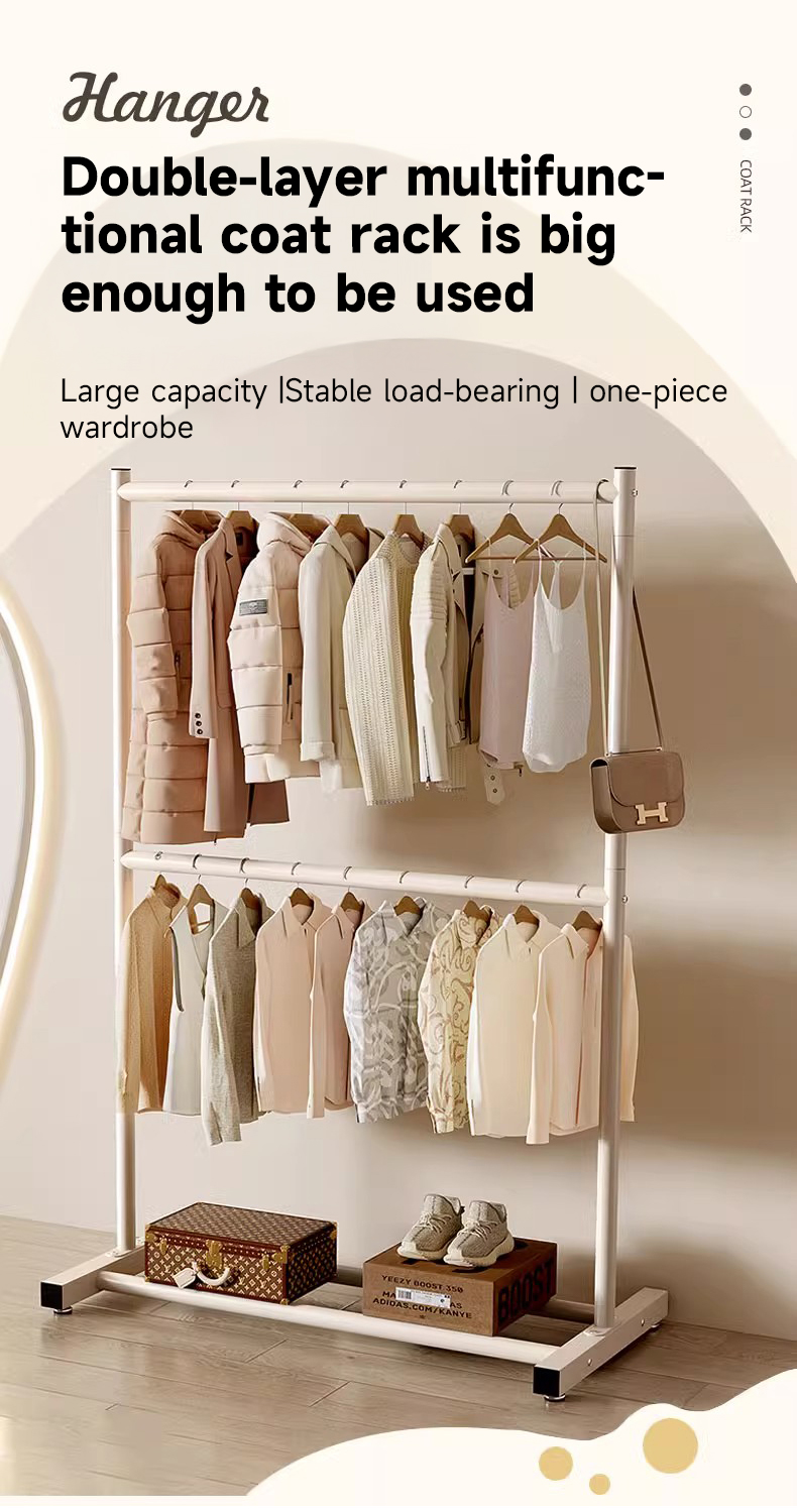 Norma Double Layer Clothes Hanging Rack Sampayan Stainless Clothes Rack ...