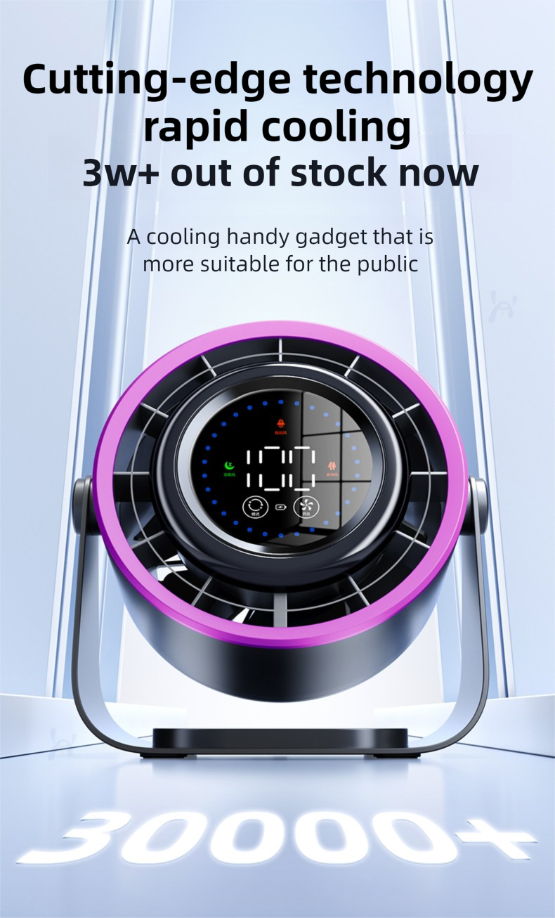 Zolura Y7 Mini Desk table Fan High-speed table fan quiet work adjusting ...