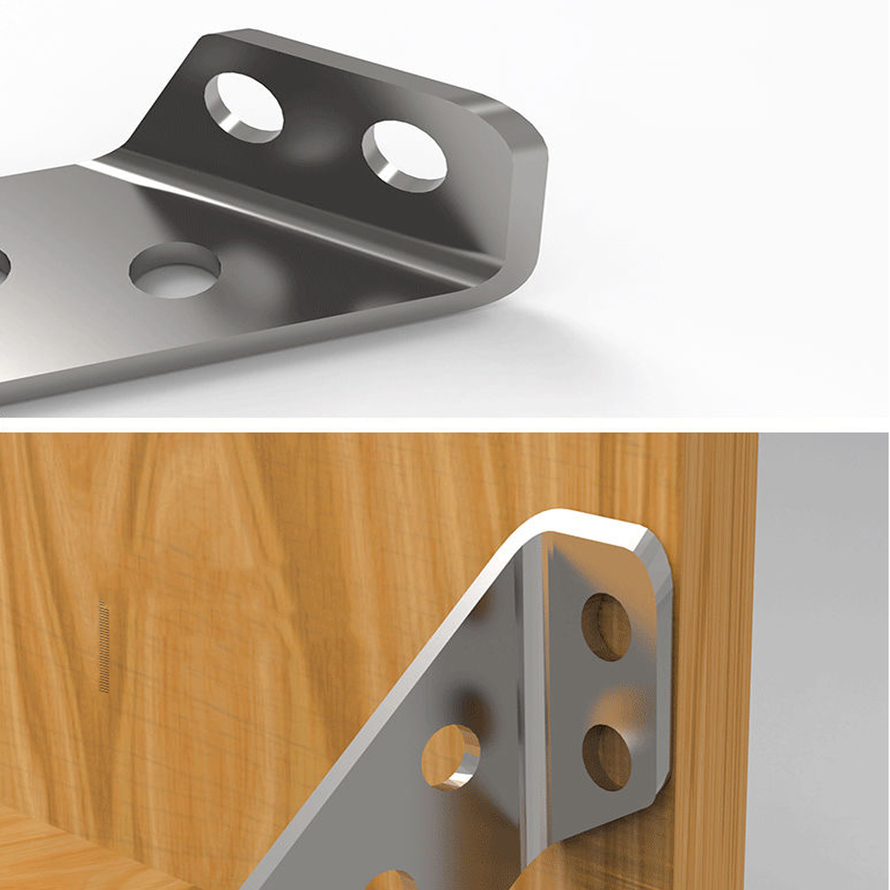 Universal Stainless Steel Furniture Drawer Support Angle Shelf ...