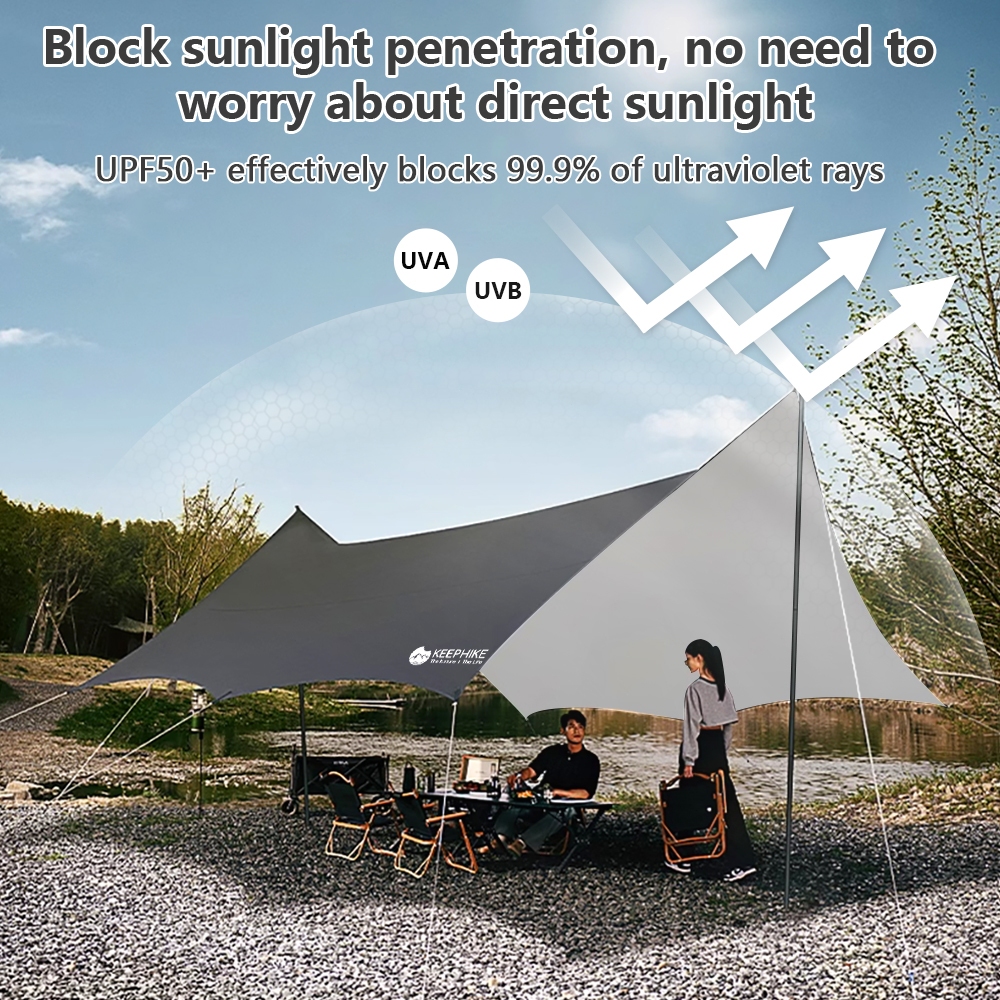 KEEPHIKE vinyl octagona canopy tent outdoor portable camping equipment ...