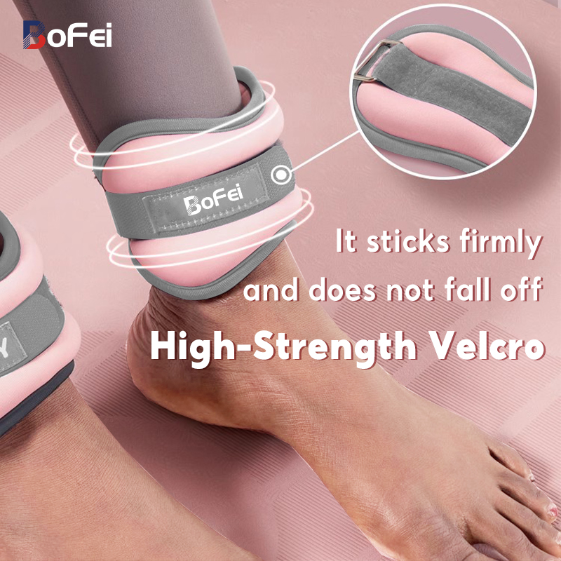 (Pair) Ankle Weights 0.6KG-3KG Adjustable Weight Training Running Dance ...