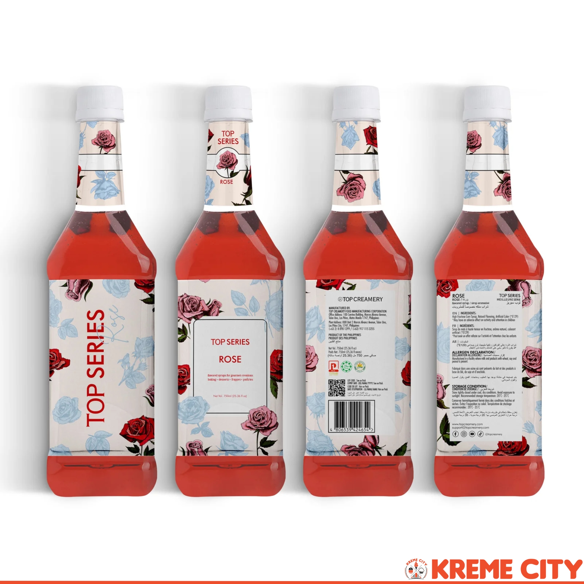 TOP Creamery Top Series Rose Syrup 750ml | Shopee Philippines