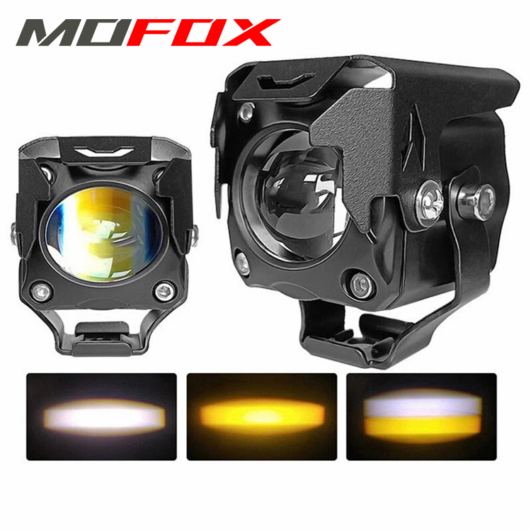 MOFOX R1 Laser Gun Motorcycle Mini Driving Light Hi/Lo Dual Color