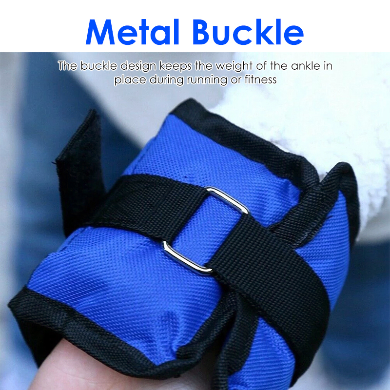 Spptty 2Pcs Leg Ankle Wrist Sand Bag Weights Strap Strength Training Equipment For Gym Fitness Yoga Running