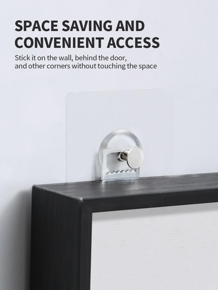 AIODIY NonTrace Self Adhesive Nails Hook For Photo Frame Hole Hanging