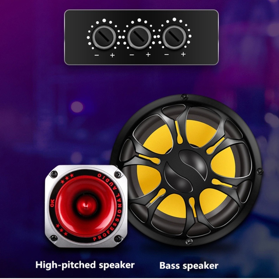 6/8/10 Inch Car Bass Subwoofer Bluetooth HIFI Power Amplifier Speaker