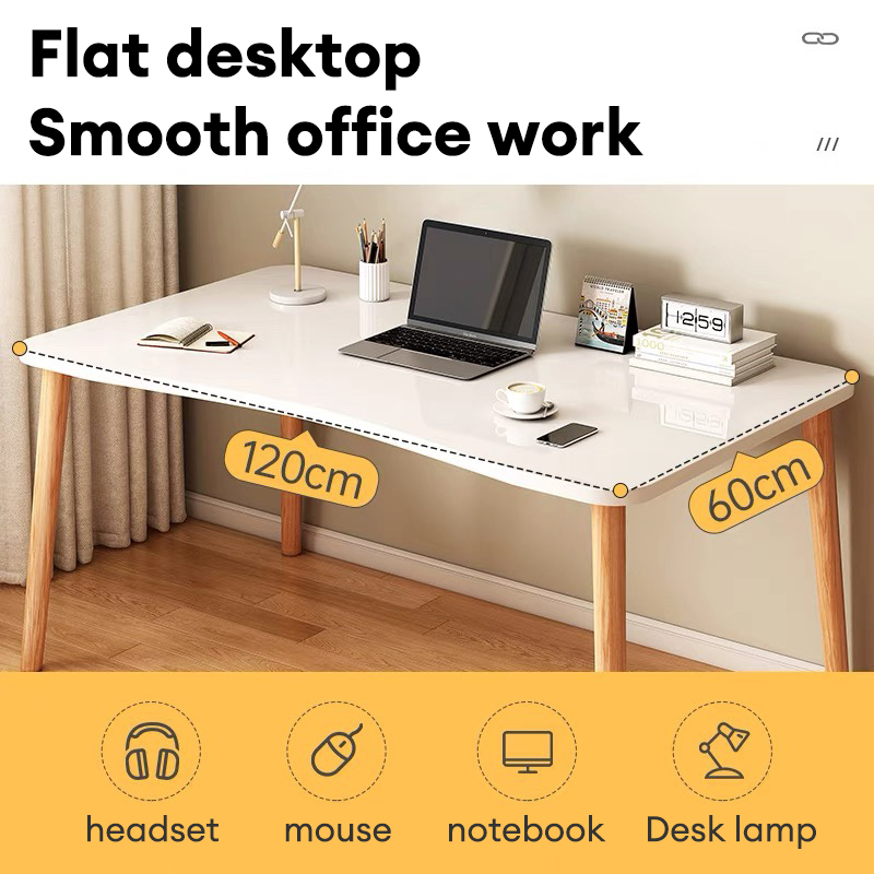 Simple Study Table Study Desk Home Bedroom Office Table Writing Desktop ...