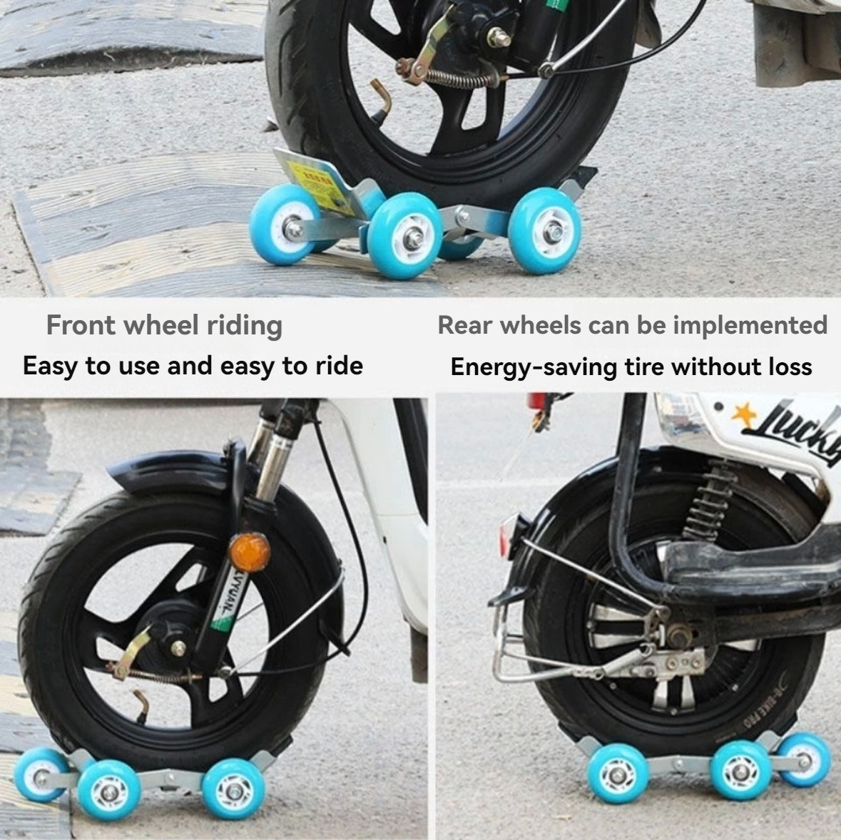 EBike Flat Tire Booster Trailer Flat Tire Wheel Puller Roadside self