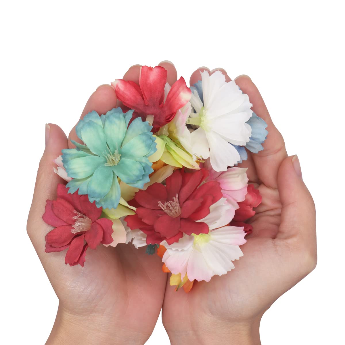 Plum Blossom Head Artificial Flowers Silk Fake Flowers Head For Home ...