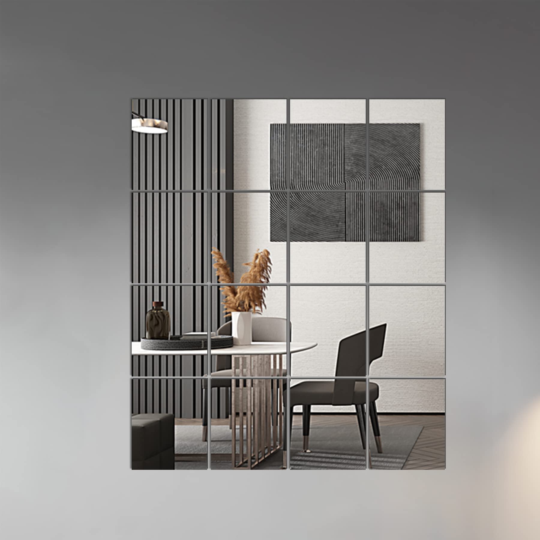 KIKOT HD Full-Length Mirror Stitching Mirror Wall-Mounted Adhesive ...