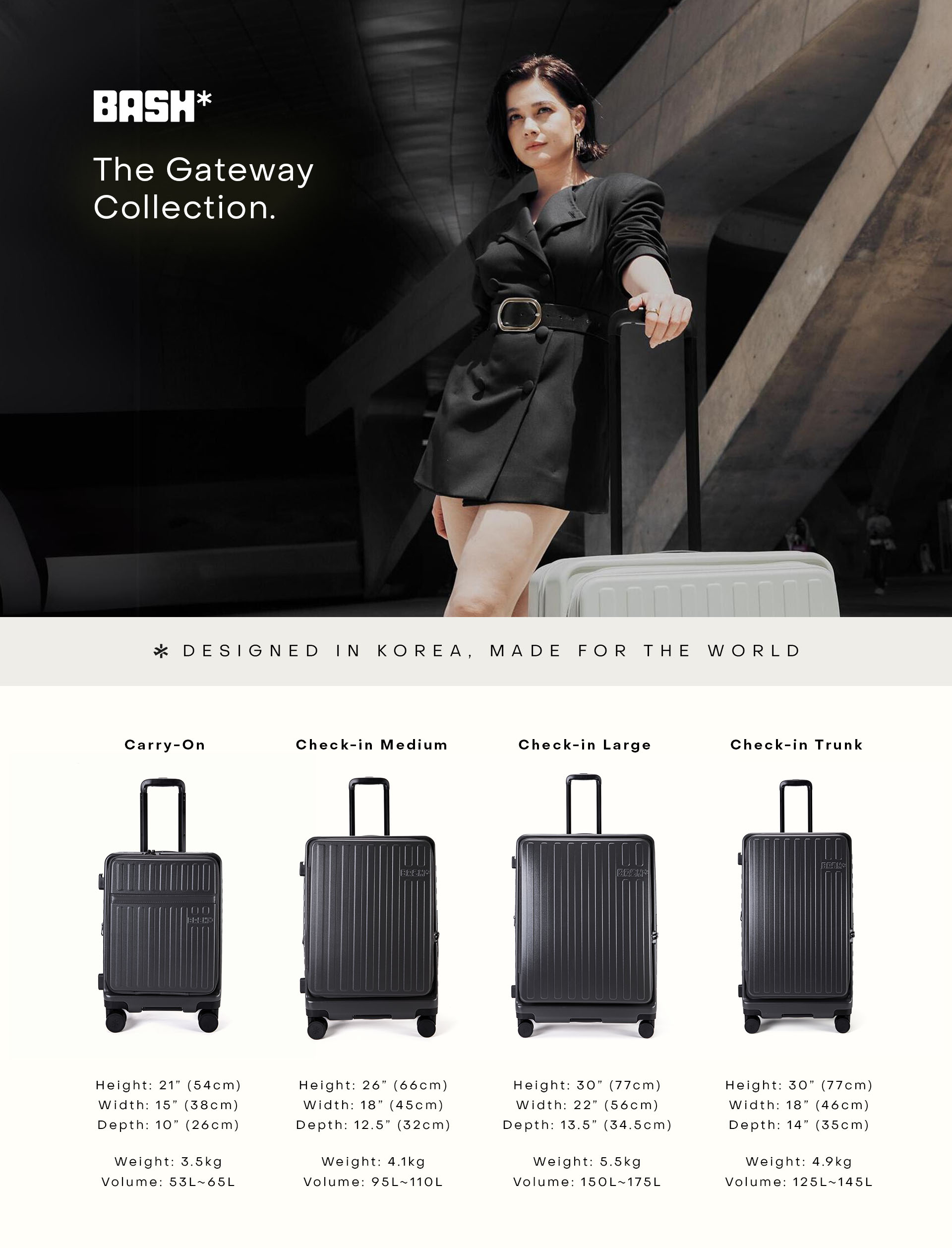 BASH Gateway Luggage Collection in Sakura | Shopee Philippines