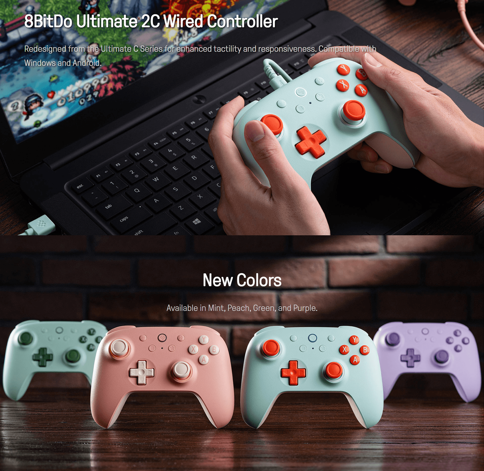 8BitDo Ultimate 2C Wired Controller | Shopee Philippines