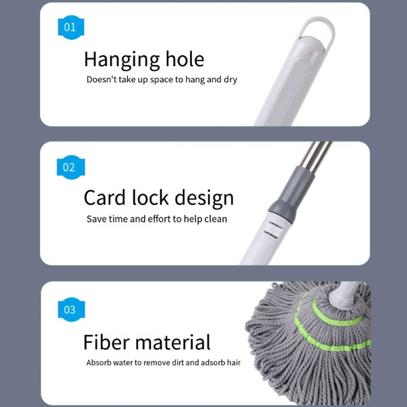 Self Wringing Mop Spin Mop Magic Tornado Mop 360 Degree Easy Spin Map ...
