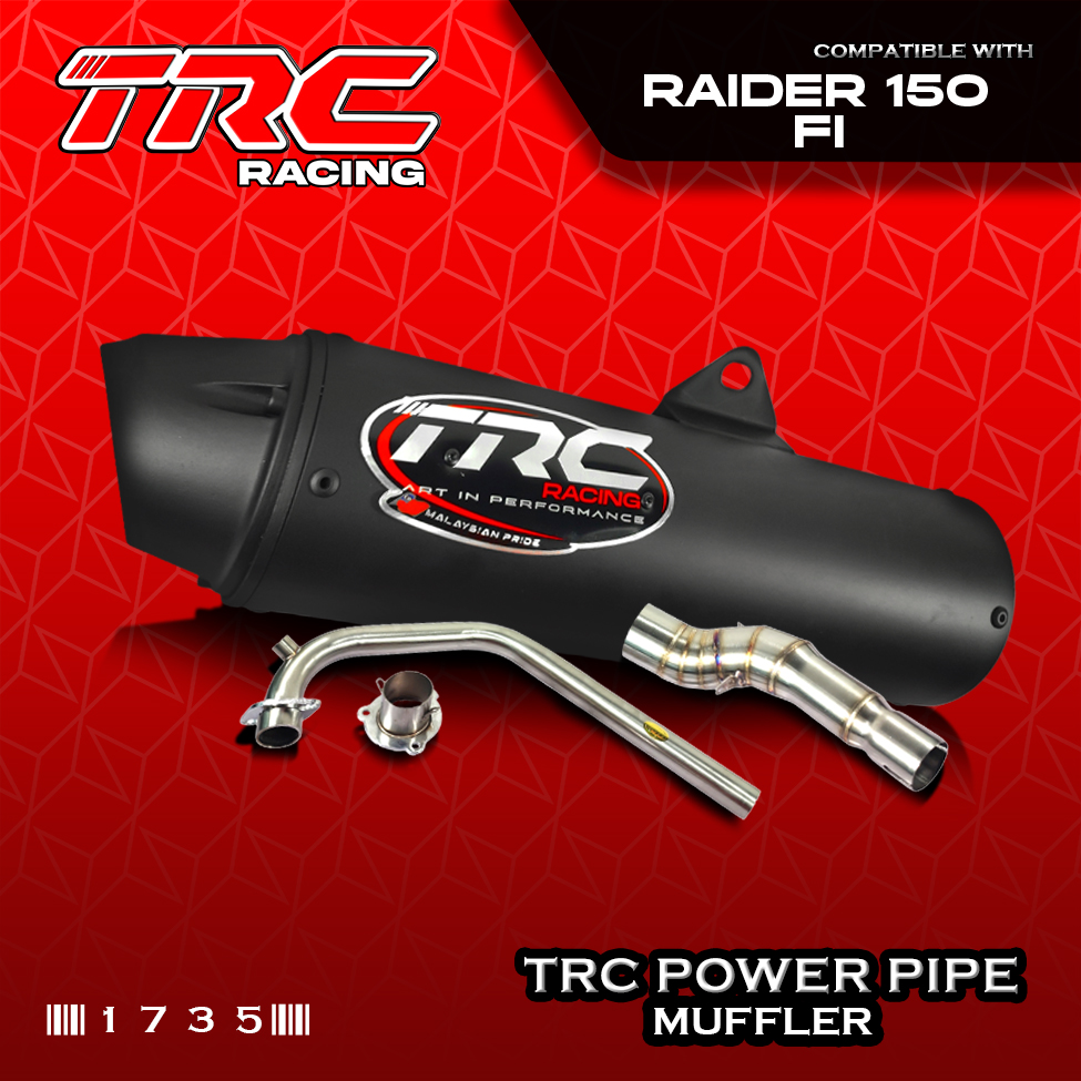 TRC Racing Power Pipe Muffler Exhaust for Raider 150 FI 1735 | Shopee ...