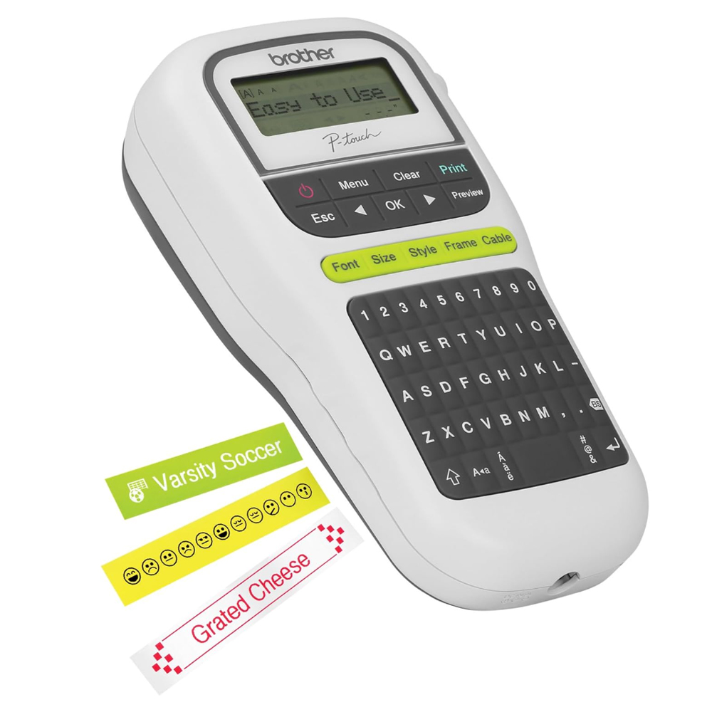Brother P-Touch PT-H110 Portable Label Maker Printer 3 Fonts 14 Frames ...