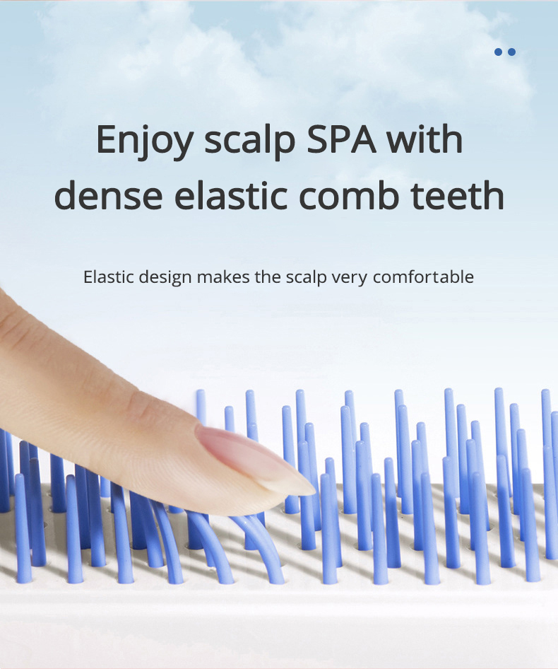 Women Lady Rotatable Comb Self-cleaning Hair Brush Anti Static ...