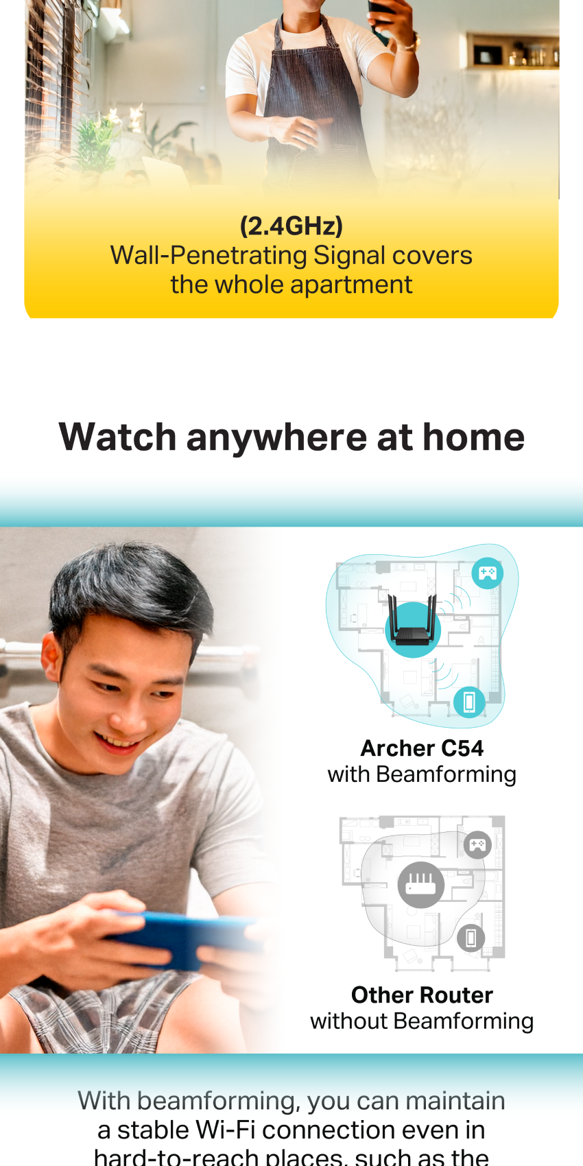 TP-Link | Archer C54 | Dual Band | AC1200 | Wi-Fi 5 | WiFi Range ...