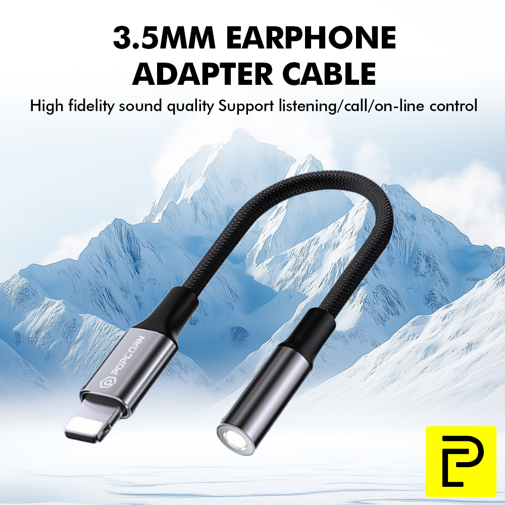 Popcorn AUX Cable to 3.5mm Earphone Adapter Cable Fast Audio Sync ...