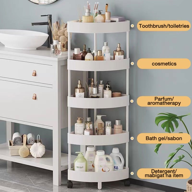 HOTJOY Bathroom Organizer Rack Toiletries Organizer Kitchen Trolley ...