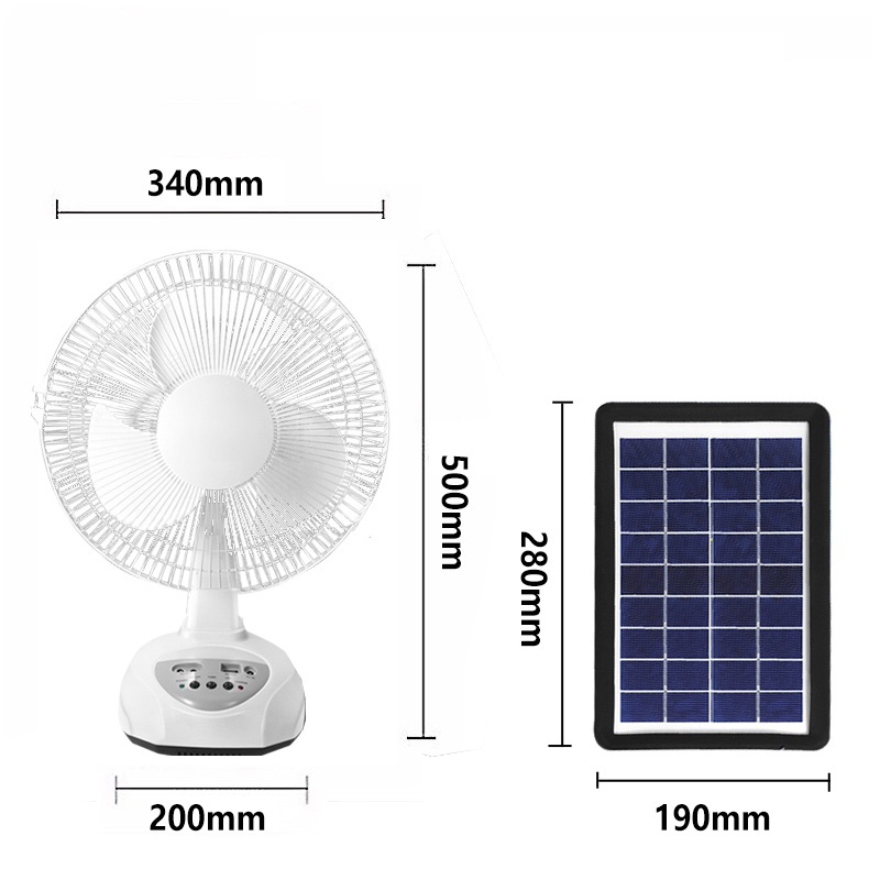 Sunbeam Solar fans Rechargeable solar fan with panel solar electricfan ...