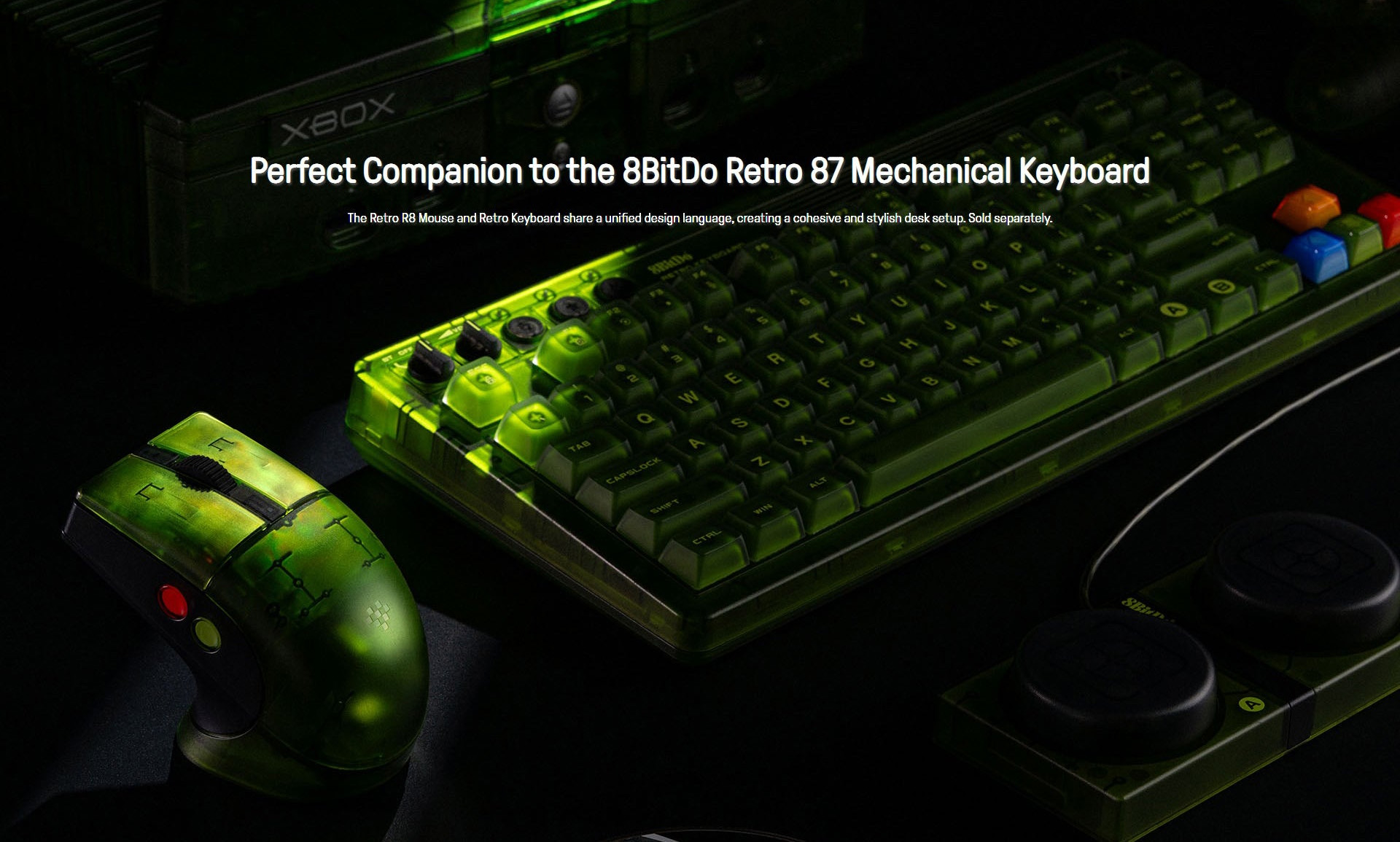 8Bitdo Retro R8 Tri-Mode Mouse with Charging Dock Xbox Edition (85CB ...