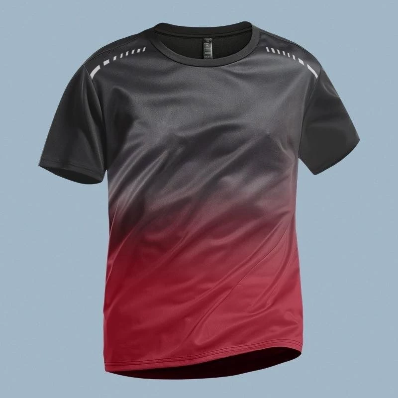 COD Men's Sports Compression Shirt Elastic Breathable Short Sleeve Dri ...