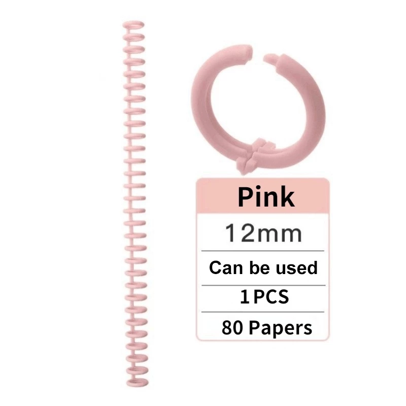 30 hole loose leaf plastic binder rings spiral binding strips for DIY ...