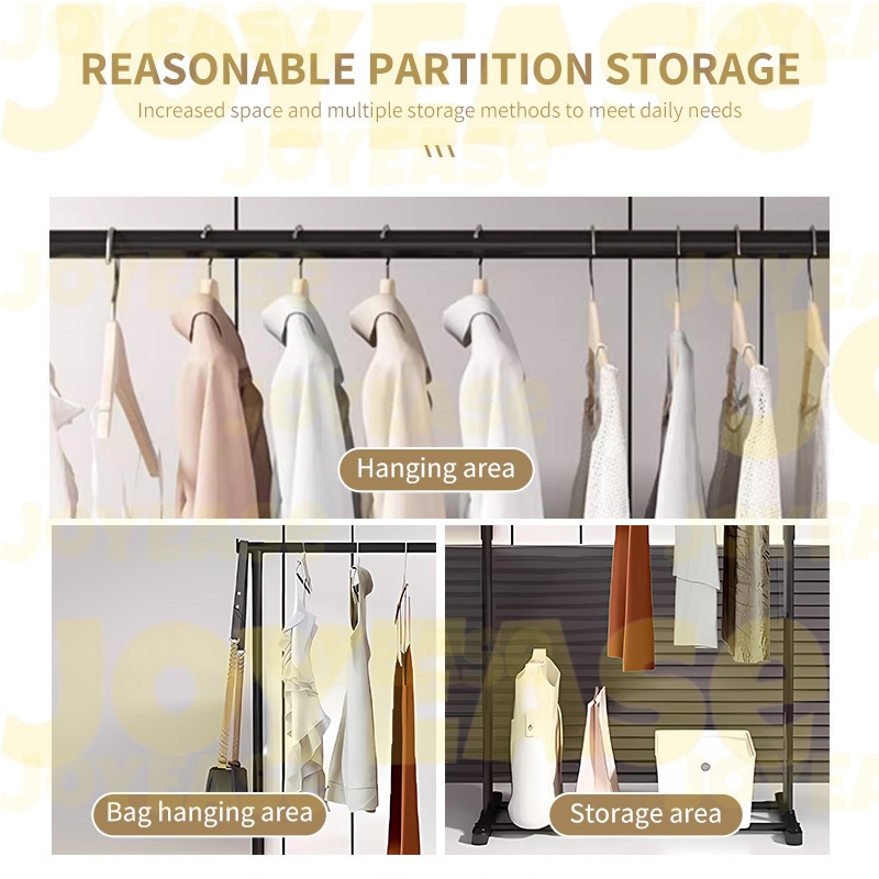 Single pole drying rack to hang clothes family living room bedroom ...